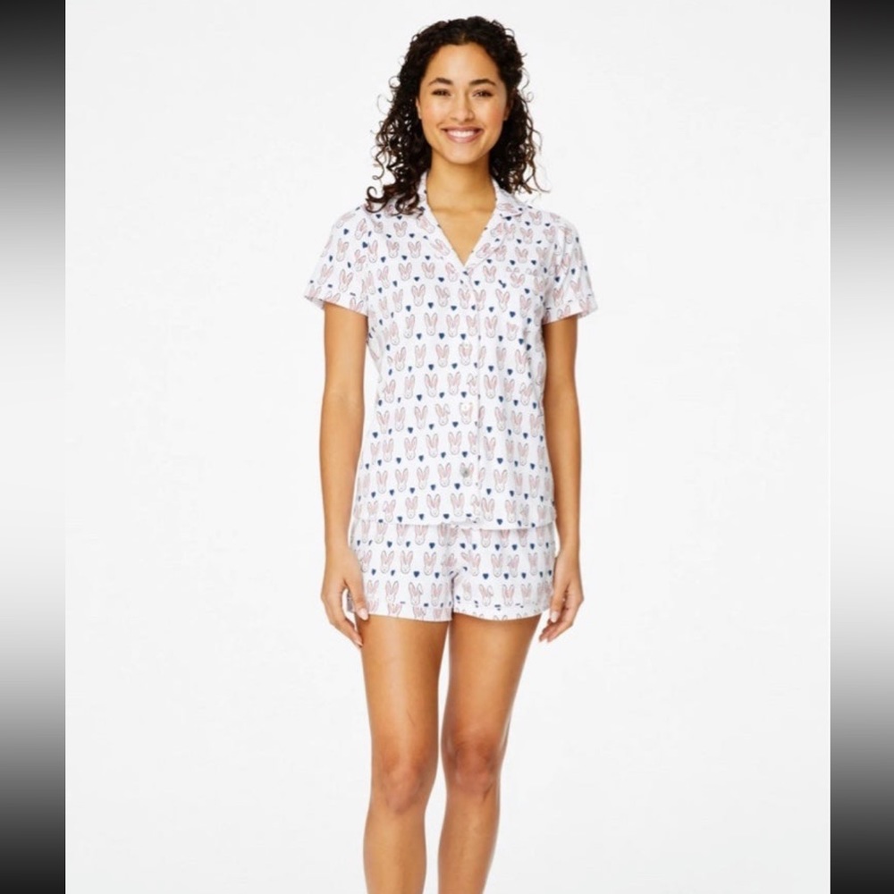 Roller Rabbit Love Bunnies Polo Pajamas - Medium